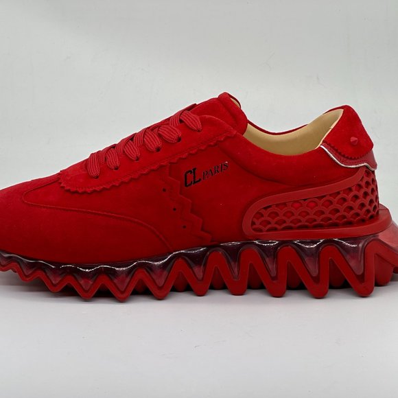 Christian Louboutin LOUBISHARK Mens Suede Low Top Sneakers Shoes Loubi main image 14